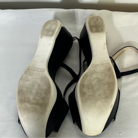 Jil Sander Black Platform Slingback Sandals Size 36.5 - Picture 8 of 8